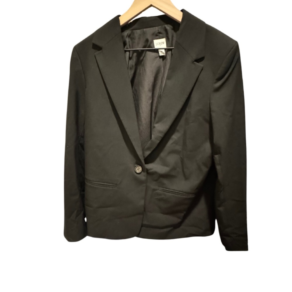 J. Crew 8 Black Single-Button Blazer